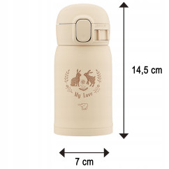 Kubek termiczny na herbatę ZOJIRUSHI SM-WP24-CM Beżowy 240ml Japoński