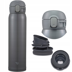 Duży kubek termiczny ZOJIRUSHI SM-WR60-HP 480 ml Szary JAPOŃSKI