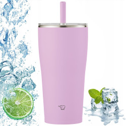 Kubek termiczny z słomką na napoje ZOJIRUSHI 720 ml Fioletowy