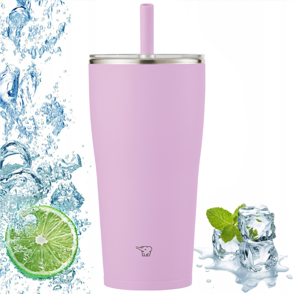 Kubek termiczny z słomką na napoje ZOJIRUSHI SX-HA72H-AM 720 ml Fioletowy