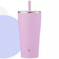 Kubek termiczny z słomką na napoje ZOJIRUSHI 720 ml Fioletowy