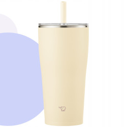 Kubek termiczny z słomką do auta ZOJIRUSHI SX-HA72H-CM 720 ml Beżowy