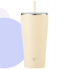 Kubek termiczny z słomką do auta ZOJIRUSHI SX-HA72H-CM 720 ml Beżowy