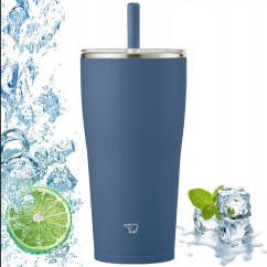 Kubek termiczny z słomką do biura ZOJIRUSHI SX-HA72H-AM 720 ml Granatowy