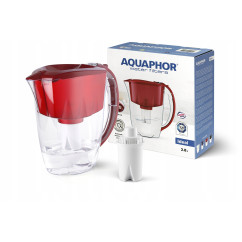 Dzbanek z filtrami do wody Aquaphor Ideal 2,8L bordowy + 10 filtrów B15