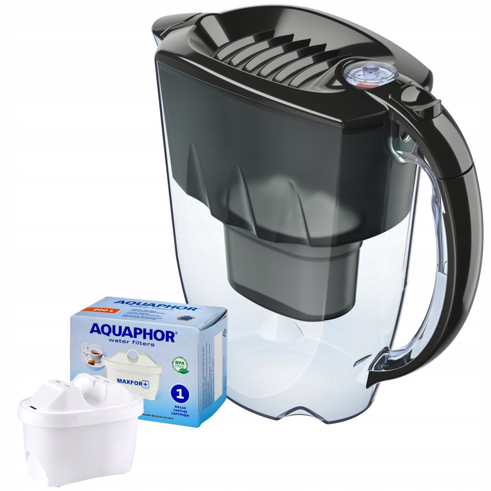 Dzbanek filtrujący Aquaphor Amethyst 2,8 l czarny z wkładem maxfor B25 Dzbanek filtrujący Aquaphor Amethyst 2,8 l czarny z wkładem maxfor B25