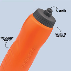 Bidon sportowy PINNACLE TPX9054 Pomarańczowy 1L