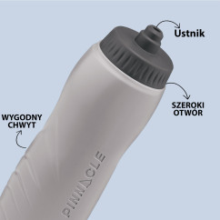 Bidon sportowy PINNACLE TPX9054 Szary 1L