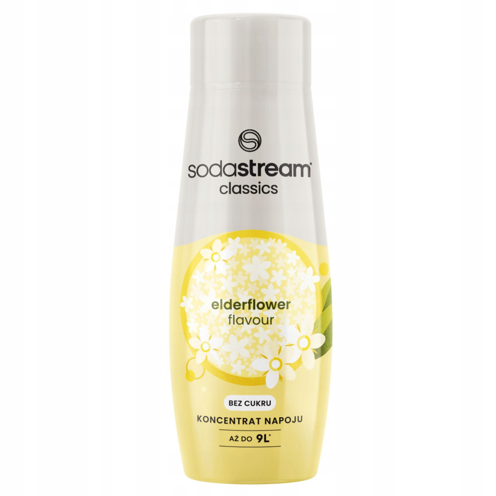 SODASTREAM koncentrat syrop sok zero ElderFlower Kwiat Bzu bez cukru 440ml SODASTREAM koncentrat syrop sok zero ElderFlower Kwiat Bzu bez cukru 440ml