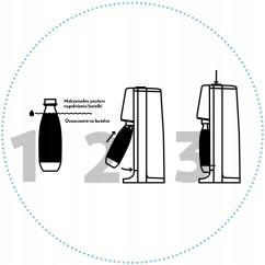 Saturator do wody SODASTREAM TERRA Czarny + 2x butelka