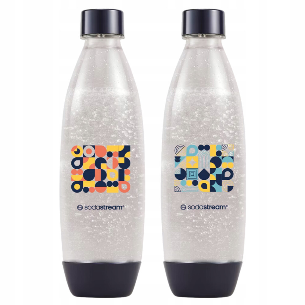 Butelki SodaStream Fuse Bubble Mosaic 2 szt. x 1L Zestaw do Saturatora