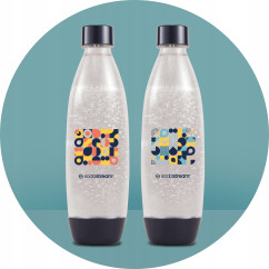 Butelki SodaStream Fuse Bubble Mosaic 2 szt. x 1L Zestaw do Saturatora