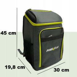 Przenośny plecak termiczny lekki PINNACLE cooler TPX-5507 18,5 L, szara