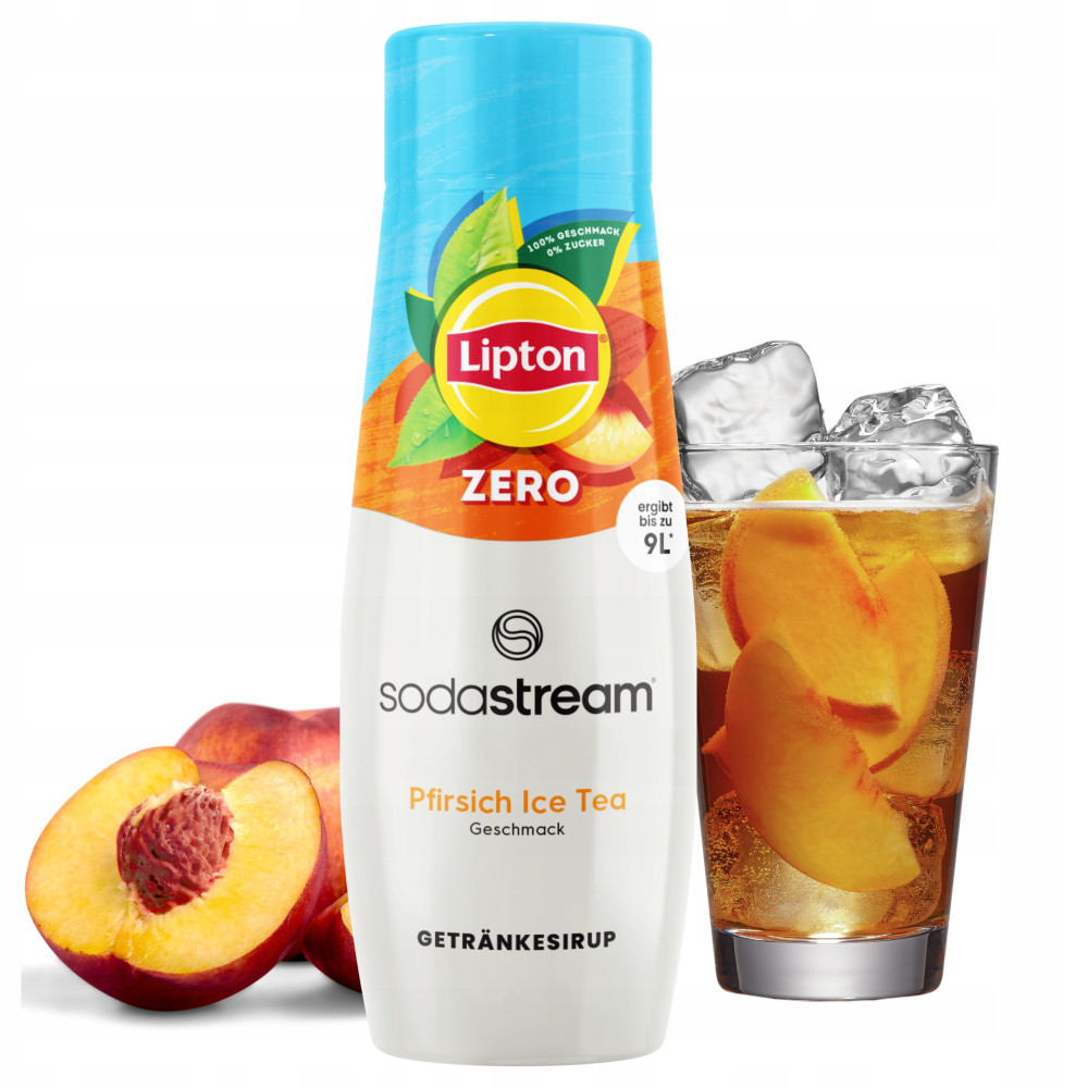 Syrop SodaStream Lipton Ice Tea Peach Bez Cukru Herbata Brzoskwinia 440 ml Syrop SodaStream Lipton Ice Tea Peach Bez Cukru Herbata Brzoskwinia 440 ml