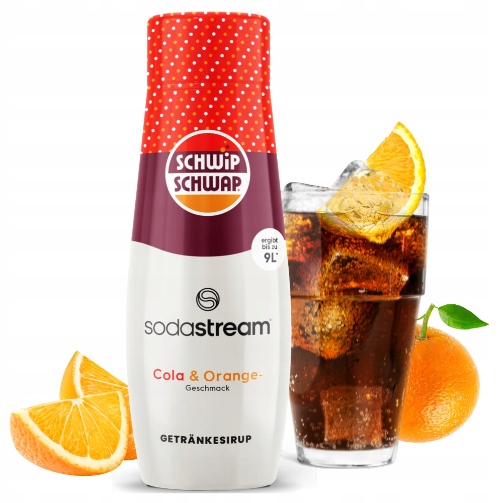 Syrop SodaStream Schwip Schwap Cola Orange Pomarańcza Koncentrat 440 ml Syrop SodaStream Schwip Schwap Cola Orange Pomarańcza Koncentrat 440 ml