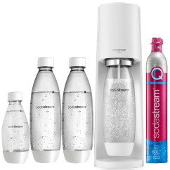 SodaStream TERRA saturator zestaw 2 butelki 1L + butelka 0.5l + butla CO2