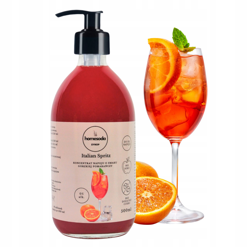 Syrop koncentrat HomeSoda o smaku Gorzkiej Pomarańczy Aperol Italian Spritz