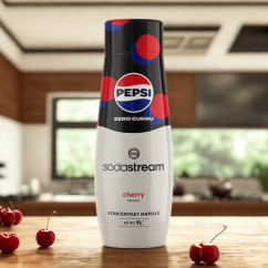 Syrop koncentrat do gazowania wody SodaStream Pepsi Cherry Zero Cukru 440ml