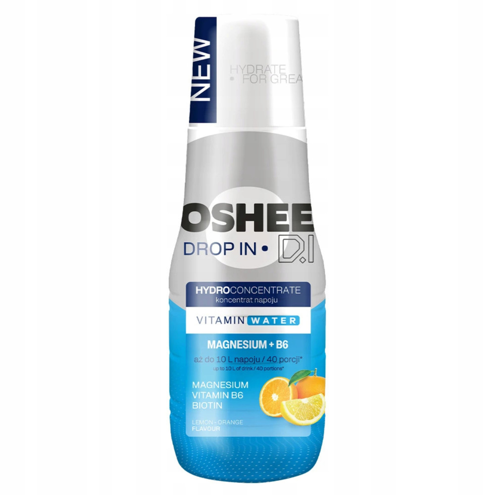 Koncentrat OSHEE Drop In Cytryna-Pomarańcza - Witaminy i magnez 500 ml