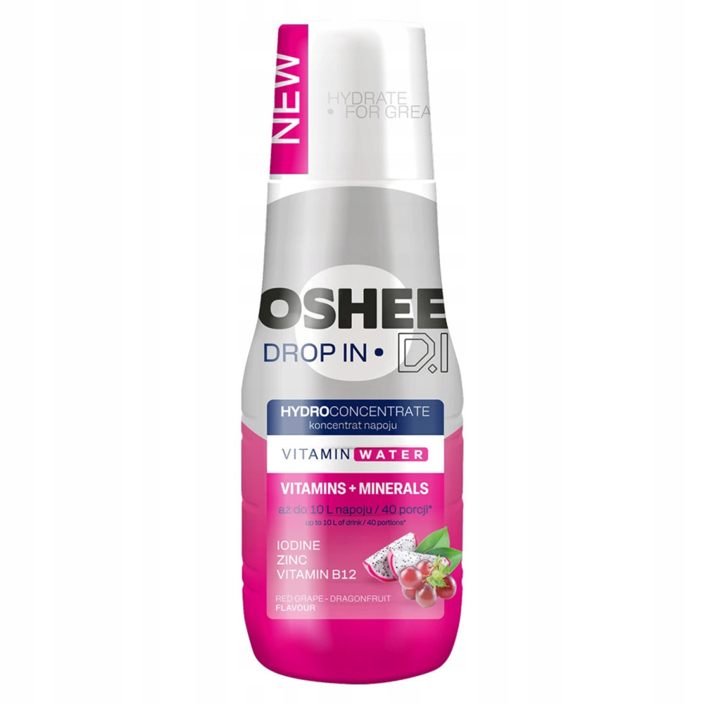 Koncentrat OSHEE Drop In Smoczy Owoc Winogrona - Witaminy i Minerały 500 ml Koncentrat OSHEE Drop In Smoczy Owoc Winogrona - Witaminy i Minerały 500 ml