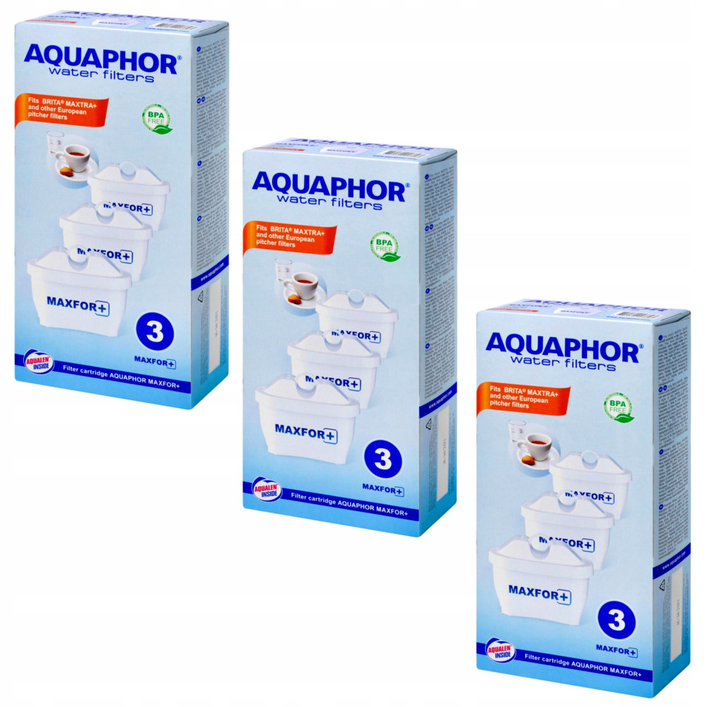 Wkład filtrujący Aquaphor Maxfor+ 9 szt.