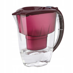 Dzbanek filtrujący Aquaphor Amethyst 2,8 l + 6 wkładów, wiśniowy