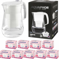 Dzbanek filtrujący Aquaphor Onyx 4,2 l + 9 wkładów, biały