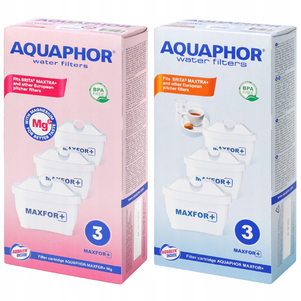 Wkłady filtrujące Aquaphor Maxfor+ 3 szt. i Maxfor+ Mg 3 szt. Wkłady filtrujące Aquaphor Maxfor+ 3 szt. i Maxfor+ Mg 3 szt.