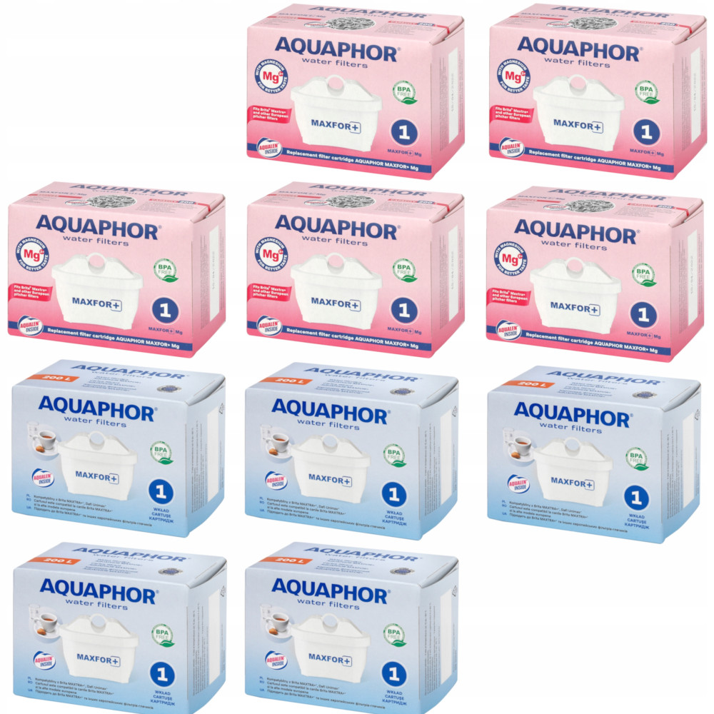 Wkłady filtrujące Aquaphor Maxfor+ 5 szt. i Maxfor+ Mg2+ 5 szt. Wkłady filtrujące Aquaphor Maxfor+ 5 szt. i Maxfor+ Mg2+ 5 szt.