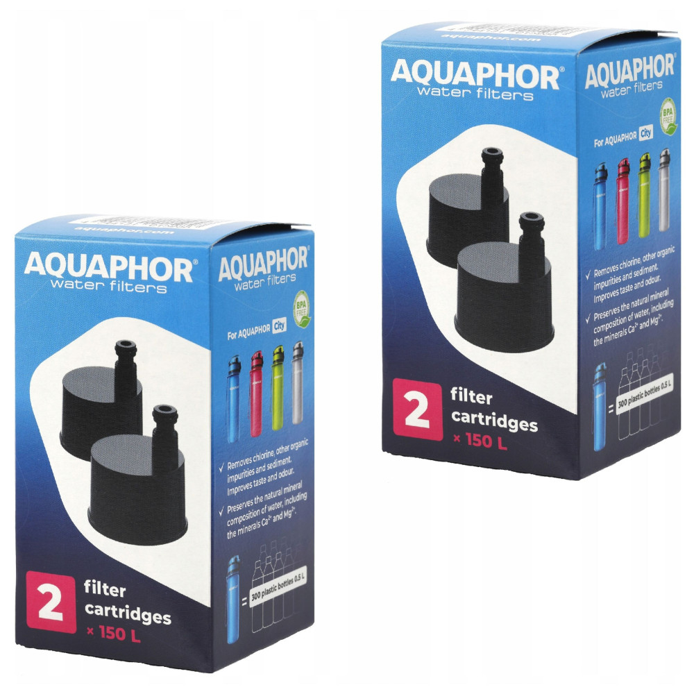 Filtry wymienne do butelki filtrującej Aquaphor City, 4 szt.