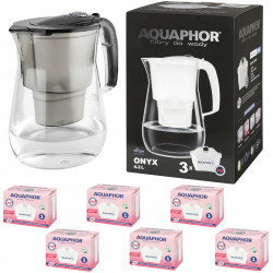 Dzbanek filtrujący Aquaphor Onyx 4.2 l + 6 wkładów, czarny