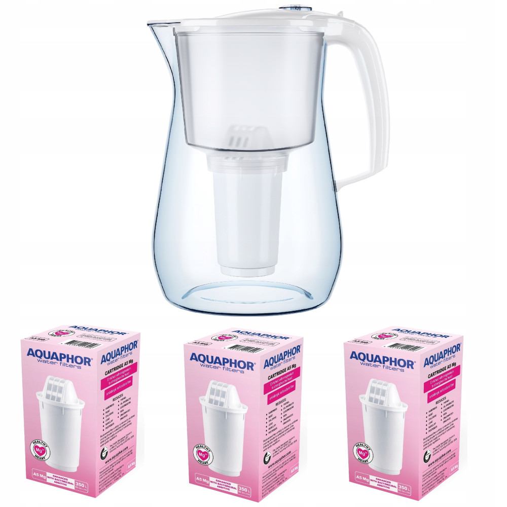 Dzbanek filtrujący Aquaphor Provence 4,2 l + 3 wkłady, biały Dzbanek filtrujący Aquaphor Provence 4,2 l + 3 wkłady, biały