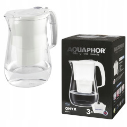 Dzbanek filtrujący Aquaphor Onyx 2,8 l + 10 wkładów, biały