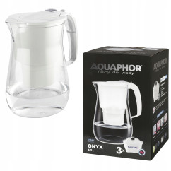 Dzbanek filtrujący Aquaphor Onyx 2,8 l + 10 wkładów, biały