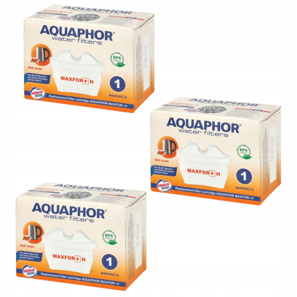 Filtr do wody Aquaphor Maxfor H wkład wymienny do dzbanka ZESTAW 3 szt
