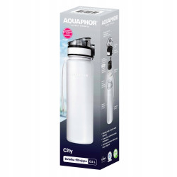 Butelka filtrująca do Wody AQUAPHOR City 0.5l,Biała