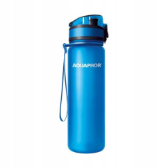 Butelka filtrująca do Wody AQUAPHOR City 0.5l,Błękit do szkoły, pracy