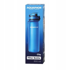 Butelka filtrująca do Wody AQUAPHOR City 0.5l,Błękit do szkoły, pracy