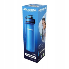 Butelka filtrująca do Wody AQUAPHOR City 0.5l,Błękit do szkoły, pracy