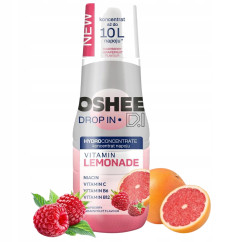 Koncentrat z Witaminami OSHEE Drop In Lemonade Malina Grejpfrut 500 ml