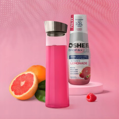 Koncentrat z Witaminami OSHEE Drop In Lemonade Malina Grejpfrut 500 ml