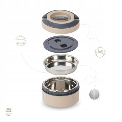 Termos Obiadowy PINNACLE PRIME 400 ml Beżowy