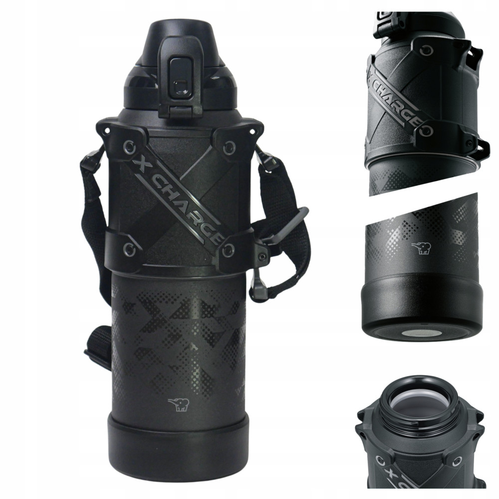 Butelka Sportowa Czarna Termos Chłodzący 1.5L 1500ml Zojirushi SD-HB15-BA