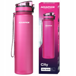 Butelka filtrująca Aquaphor City 1L Różowa Bidon na wodę