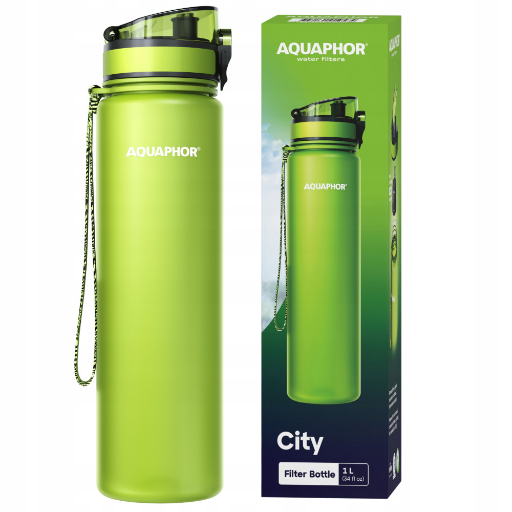 Butelka filtrująca Aquaphor City 1L Zielona Bidon