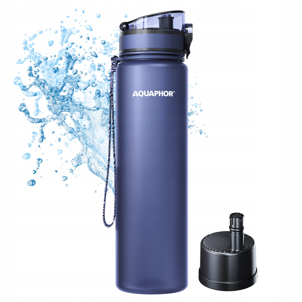 Butelka filtrująca Aquaphor City 1L Niebieska