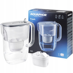 Dzbanek filtrujący wodę Aquaphor Fresh 3,2L Szary z wkładem Maxfor