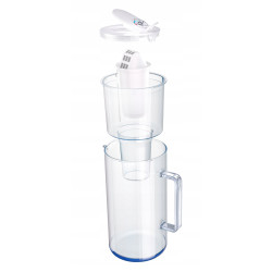 Dzbanek filtrujący szklany Aquaphor Nord 2,5l z wkładem A5 (350L), biały