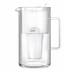 Dzbanek filtrujący szklany Aquaphor Nord 2,5l z wkładem A5 (350L), biały