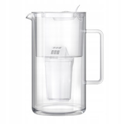Dzbanek filtrujący szklany Aquaphor Nord 2,5l z wkładem A5 (350L), biały